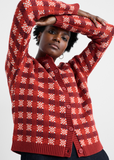 Kensa Cardigan - Circlet Deep Rust