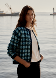 Kensa Organic Cotton Cardigan - Circlet Maritime Emulsion
