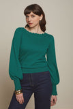 Audrey Bell Top - Green