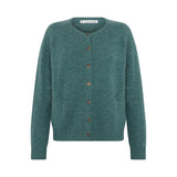 Korrine Lambswool Basket Cardi - Sea