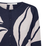 Leaf Organic Cotton Cardigan - Navy