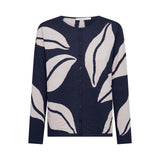 Leaf Organic Cotton Cardigan - Navy