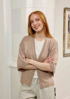 Limone Linen Cardigan - Sand