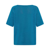 Lisa Linen Knit Tee - Turquoise