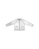 Loire Lambswool Stripe Cardigan - Rose