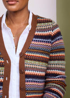 Lamorna Lane Cardigan - Weavinig Needle Gully Multi