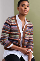 Lamorna Lane Cardigan - Weavinig Needle Gully Multi
