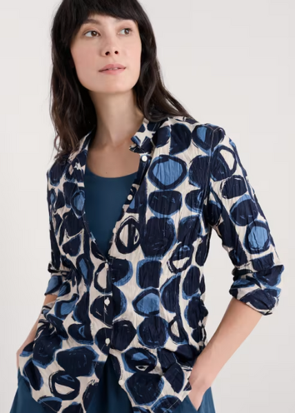 Larissa Shirt - Pebble Monoprint Aran