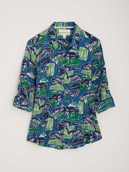 Larissa Shirt - Sketchbook Trees Sea Cave