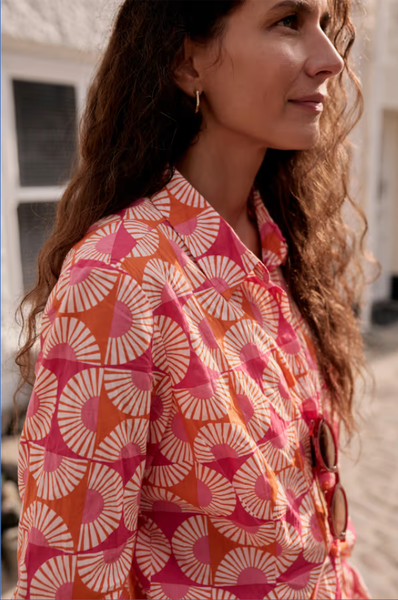 Larissa Shirt - Sun Geo Marigold