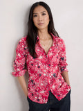 Larissa Shirt - Winter Camellia Crimson