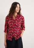 Larissa Shirt - Winter Wildflower Carmine