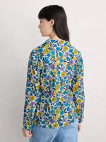 Larissa Shirt - Zennor Blooms Chalk