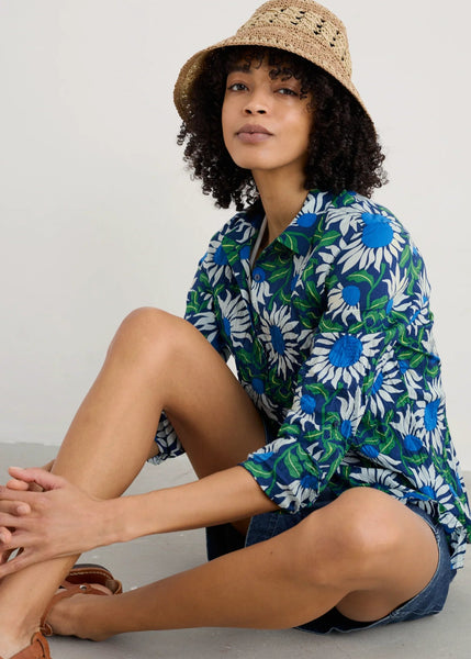 Larissa Shirt - Bold Sunflower Marine