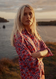 Larissa Shirt - Echinacea Stems Rosehip