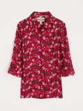 Larissa Shirt - Winter Wildflower Carmine