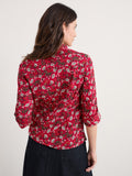 Larissa Shirt - Winter Wildflower Carmine