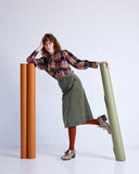 Long Rib Merino Wool Socks - Paprika
