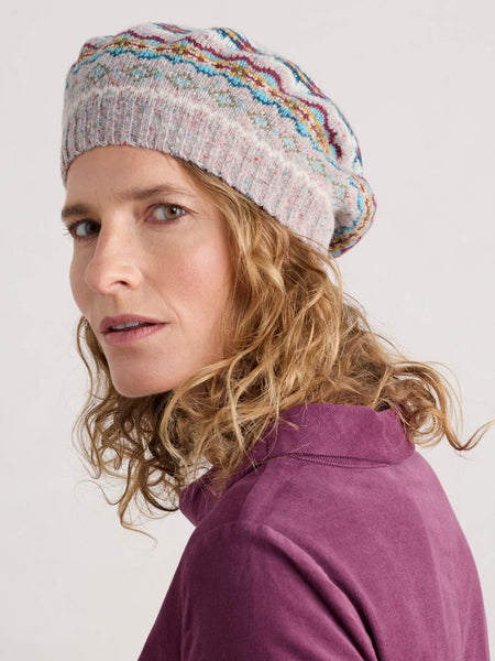 Lundy Bay Beret - Harlyn Pink Grass