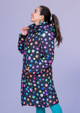 Night Polka Longline Puffer Jacket