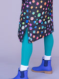 Night Polka Longline Puffer Jacket