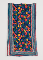 May Garland Scarf - Zennor Blooms Border Mix