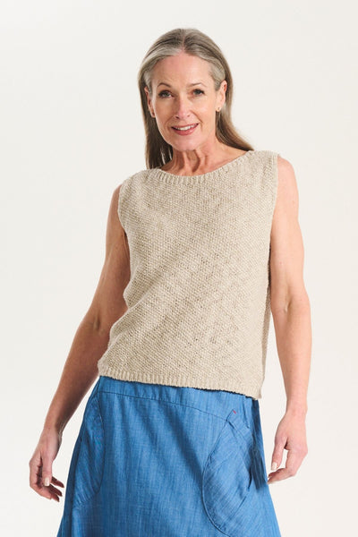 Muse Knitted Vest - Oat