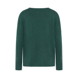 Nickie Merino/Cotton Oversized Vee - Emerald