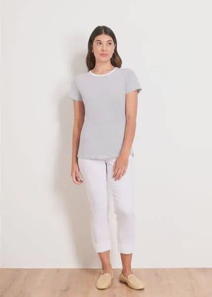 Fuss Free Capri Pants - White