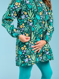 Leaves & Blooms Longline Raincoat