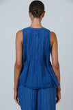 Crinkle Cotton Top - Cycladic