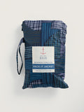 Packable Raincoat - Inked Patchwork Maritime