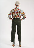 Peggy Sue Velvet Pants - Forest