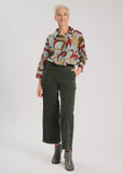 Peggy Sue Velvet Pants - Forest