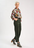 Peggy Sue Velvet Pants - Forest
