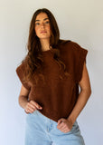 Pippi Wool Vest - Warm Choc