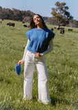 Pippi Wool Vest - Pacific Blue
