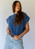 Pippi Wool Vest - Pacific Blue