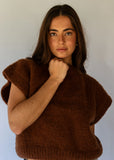 Pippi Wool Vest - Warm Choc