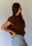 Pippi Wool Vest - Warm Choc