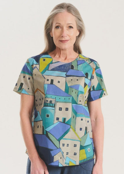 Pueblito Top - Blue