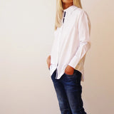 Riley Classic Cut Cotton Shirt - White