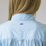 Riley Oversized Cotton Shirt - Blue