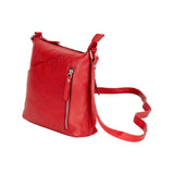 Sorrell Crossbody Leather Bag - Red