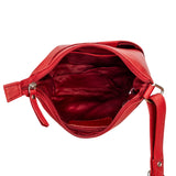 Sorrell Crossbody Leather Bag - Red