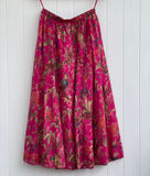 Bird Print Skirt - Hot Pink