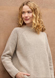 Somers Lambswool Bi Colour Knit - Oat