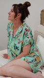 Protea Short PJ Set - Turquoise