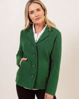 Boiled Wool Blazer - Khaki