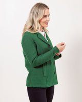 Boiled Wool Blazer - Khaki